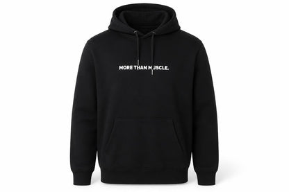 Make Thread Mens Black L Pullover Hoodie More Than Muscle