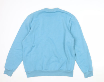Slazenger Mens Blue Crew Neck Pullover Sweatshirt M Regular Fit