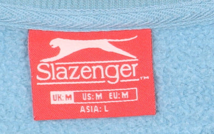 Slazenger Mens Blue Crew Neck Pullover Sweatshirt M Regular Fit
