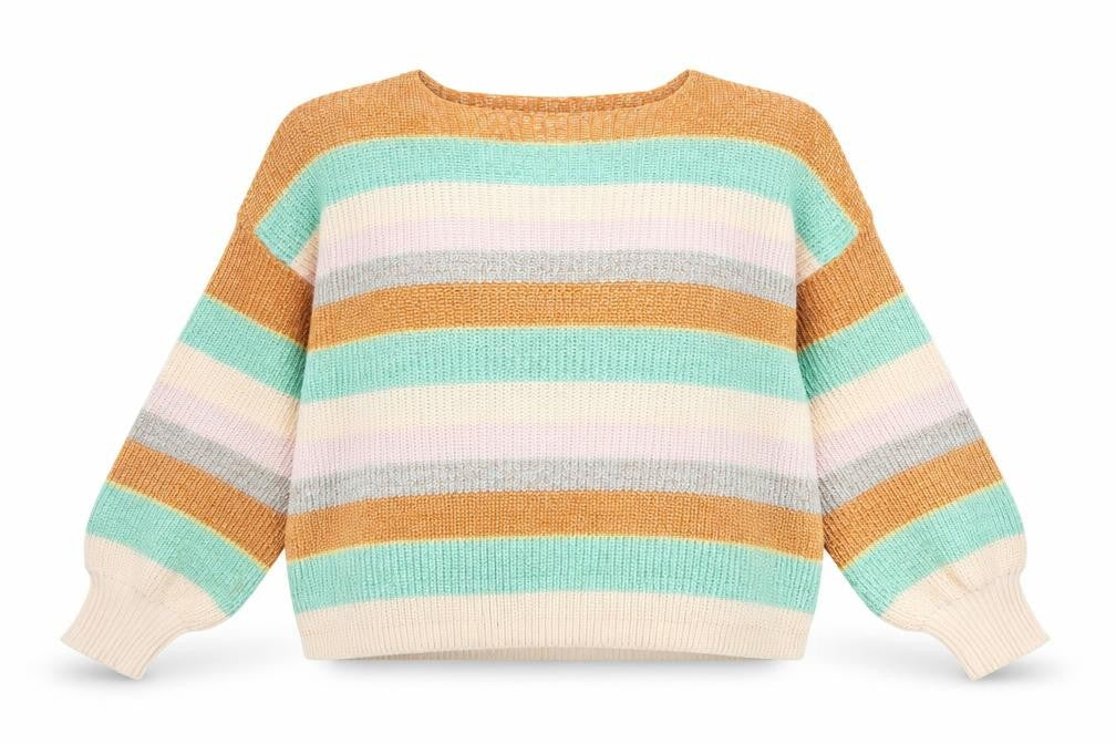 Billabong Womens Multicoloured Striped Knit Jumper Size L