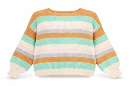Billabong Womens Multicoloured Striped Knit Jumper Size L