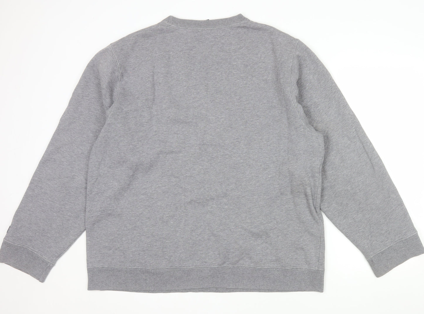 Nautica Mens Grey XL Pullover Crew Neck Logo Sweatshirt