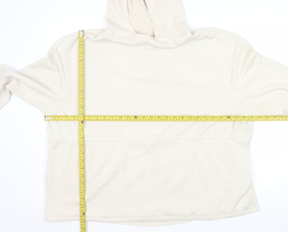 Marks and Spencer Women Beige Size 22 Pullover Hoodie Fleece