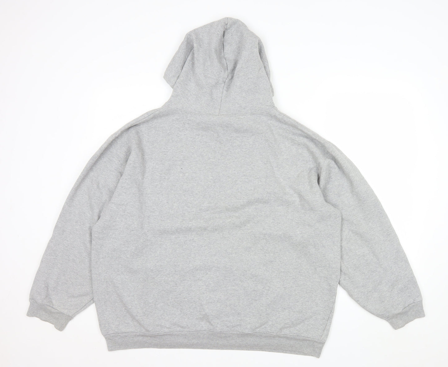 FDNY Men’s Grey Pullover Hoodie Size L Regular Fit Logo Sweatshirt