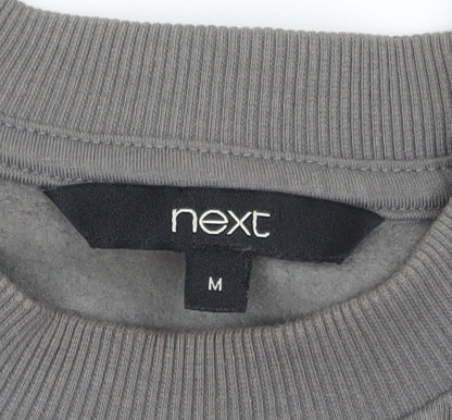 Next Women Grey Embellished Pullover Sweatshirt Size 14