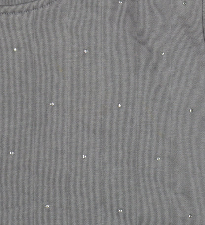 Next Women Grey Embellished Pullover Sweatshirt Size 14