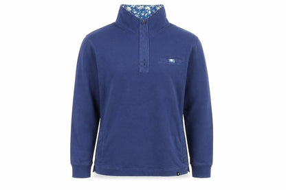 Joe Browns Women Blue 1/2 Zip Pullover Sweatshirt M 100% Cotton