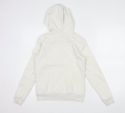 Puma Womens Beige Pullover Hoodie XXS Cotton Blend