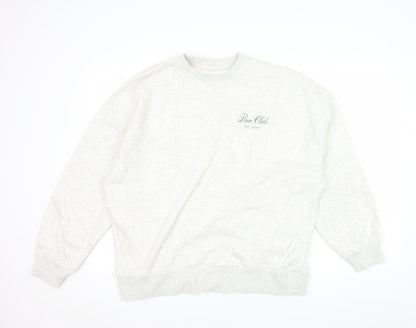 Marks and Spencer Women Grey Run Club Crew Neck Sweatshirt Size 14