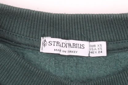 Stradivarius Womens Green Montana Pullover Sweatshirt XS