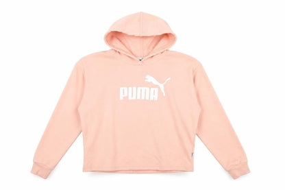 Puma Womens Peach Pink Pullover Hoodie Small Cotton Blend