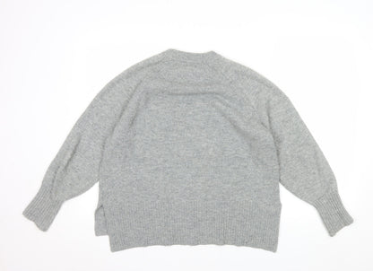 River Island In Other Words Women Grey Small Crew Neck Pullover Jumper
