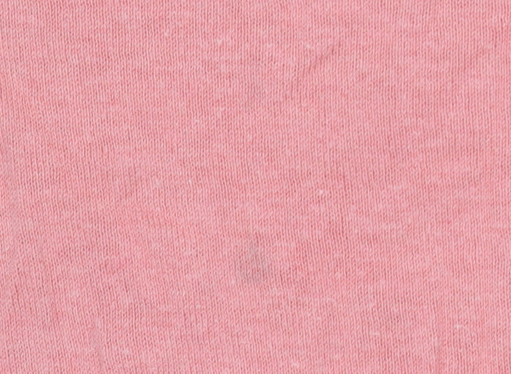 Gap Women’s Pink Linen Cotton 3/4 Sleeve Crew Neck Jumper Medium