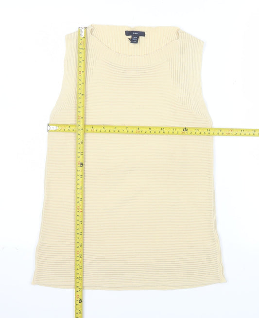 GAP Women's Beige Knit Sleeveless Tank Top Size M