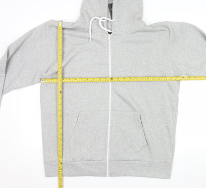 Nouvelle Collection Women Grey Full Zip Hoodie Size 22-24 Plus Polyester
