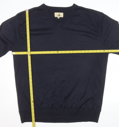 Woodworm Golf Men's Blue 3XL V-Neck Pullover Jumper