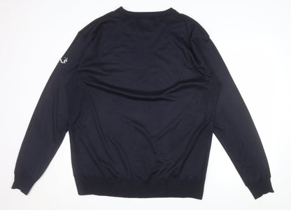 Woodworm Golf Men's Blue 3XL V-Neck Pullover Jumper