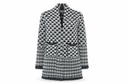 Savida Women Grey Chunky-Knit Long Cardigan Size S