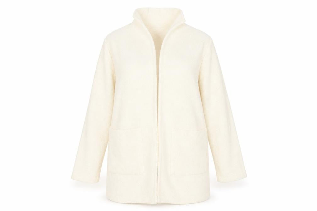 George Women's Beige Knit Coatigan UK 12 Open Front Long Sleeve