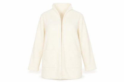 George Women's Beige Knit Coatigan UK 12 Open Front Long Sleeve