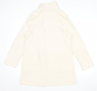George Women's Beige Knit Coatigan UK 12 Open Front Long Sleeve