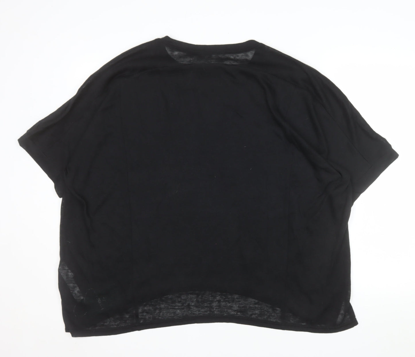 Halara Women's Black L Basic Relaxed Fit Short Sleeve T-Shirt