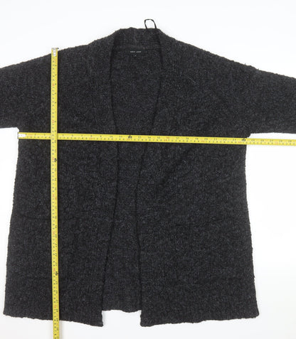 New Look Women Black Chunky Knit Longline Cardigan Size S