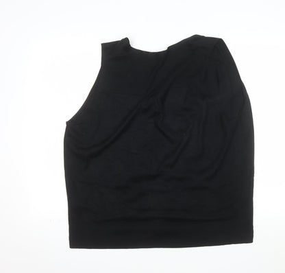 Marks and Spencer Women's Black V-Neck Sleeveless Cardigan UK 22
