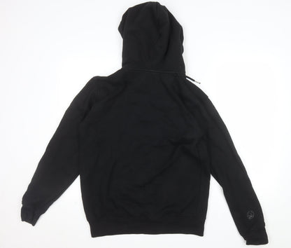 Make Thread Men's Black Full Zip Hoodie S Essentials Club