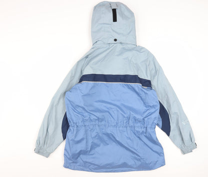 Viking Mens Blue Waterproof Hooded Rain Jacket S Outdoor Coat