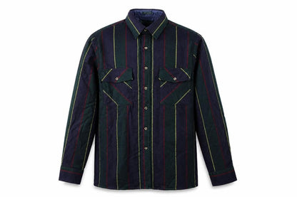 Claybrooke Outdoors Men's Multicoloured Striped Button-Up Shirt M