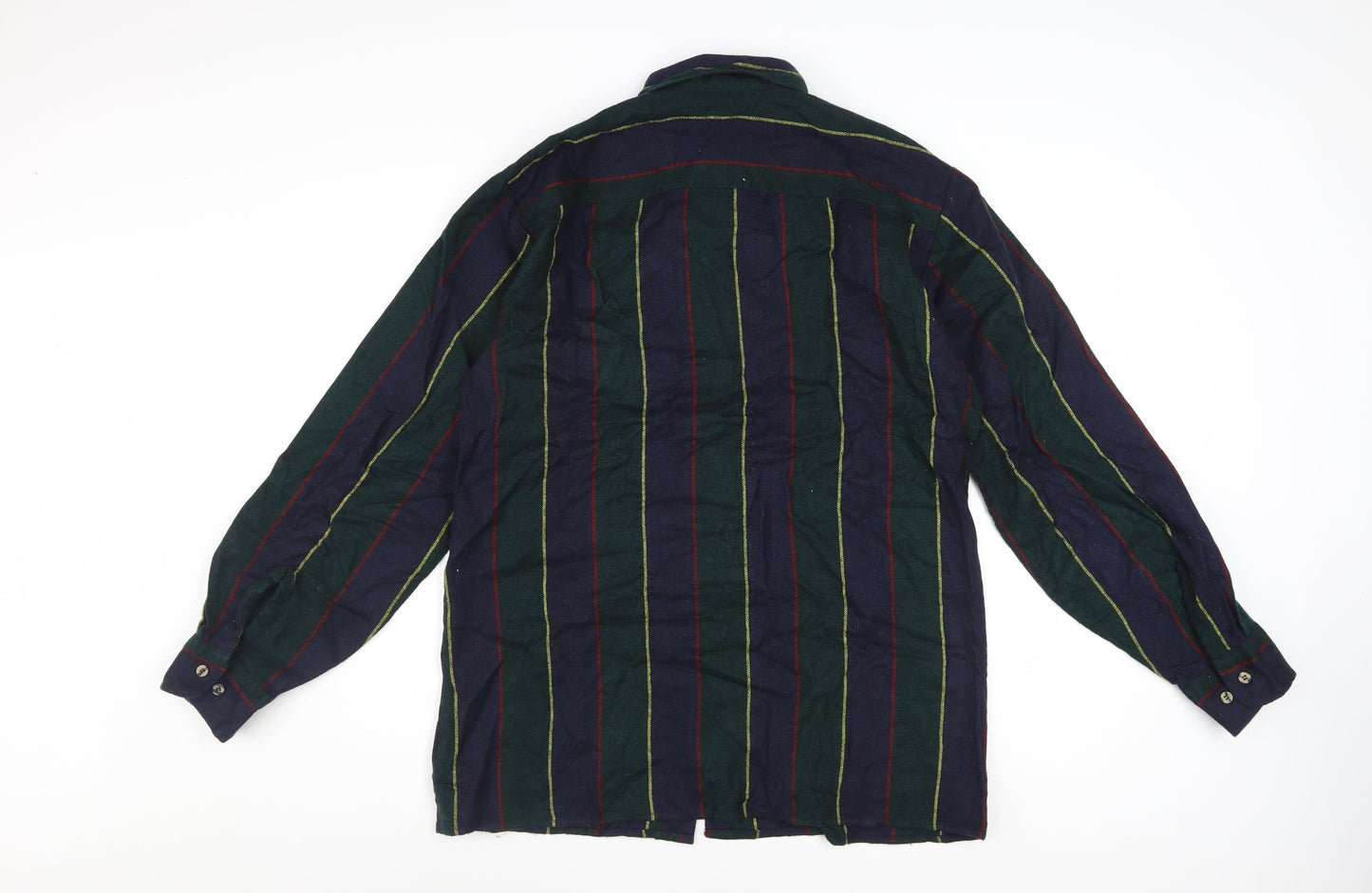 Claybrooke Outdoors Men's Multicoloured Striped Button-Up Shirt M