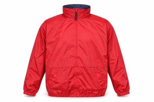 Authentic Men's Red Windbreaker Jacket L Nylon Lightweight