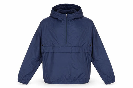 REI Men's Blue Nylon Hooded Anorak Jacket Size S Lightweight Outdoor