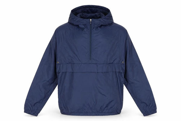 REI Men's Blue Nylon Hooded Anorak Jacket Size S Lightweight Outdoor