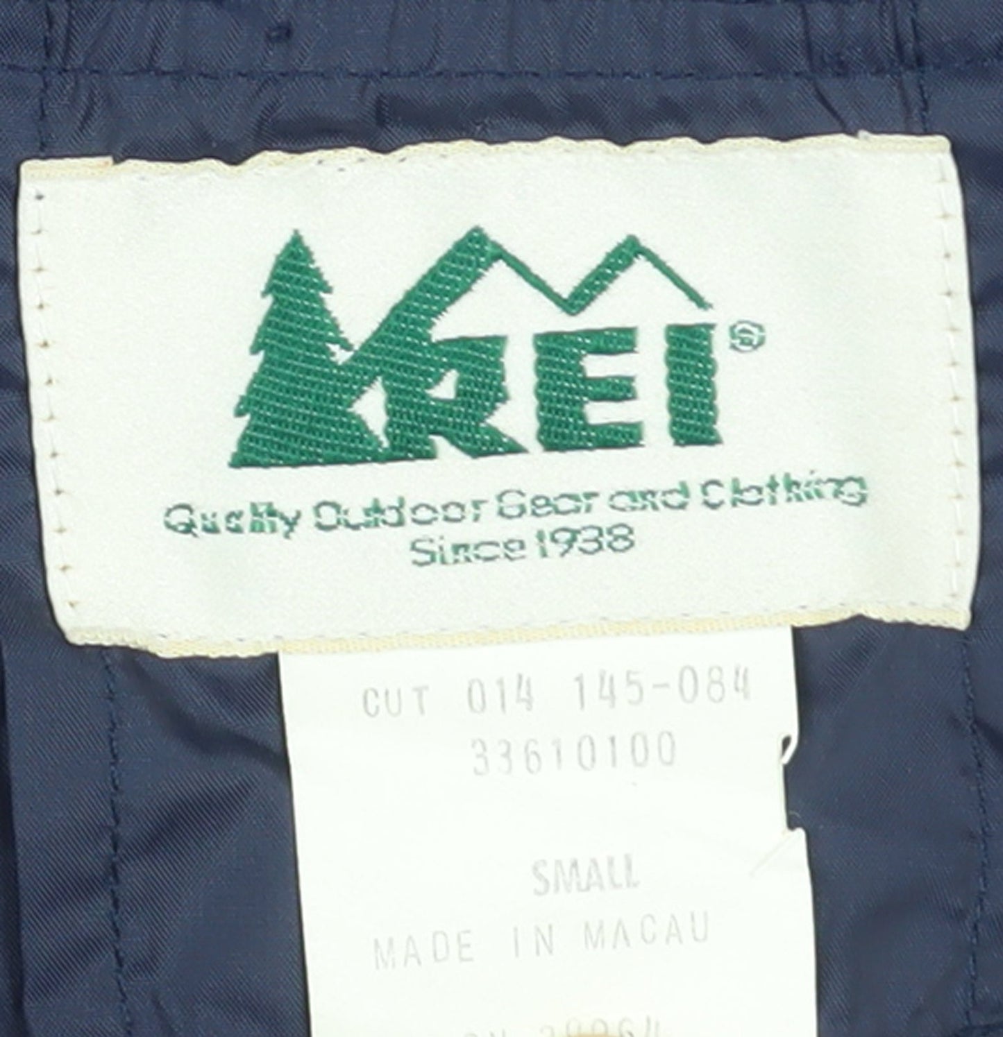 REI Men's Blue Nylon Hooded Anorak Jacket Size S Lightweight Outdoor