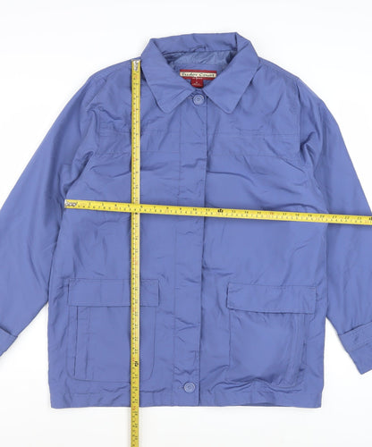 Tudor Court Women's Blue Polyester Mid-Length Basic Jacket Size M