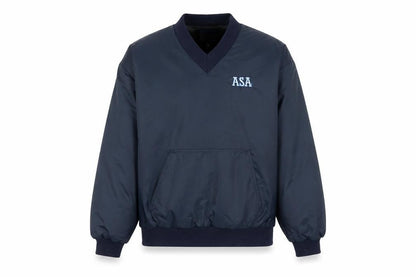 Amateur Softball Association Men's Blue Pullover Nylon Sweatshirt L