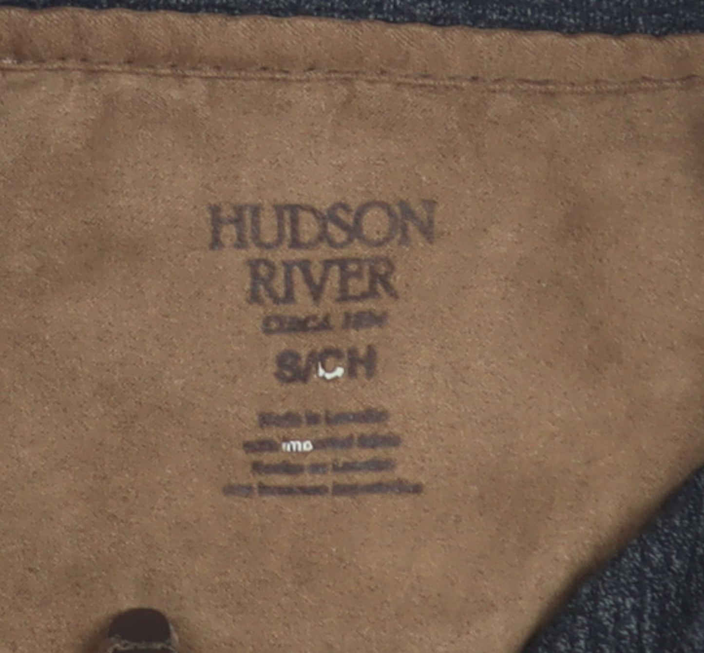 Hudson River Men's Grey 1/2 Zip Knit Jumper Size S