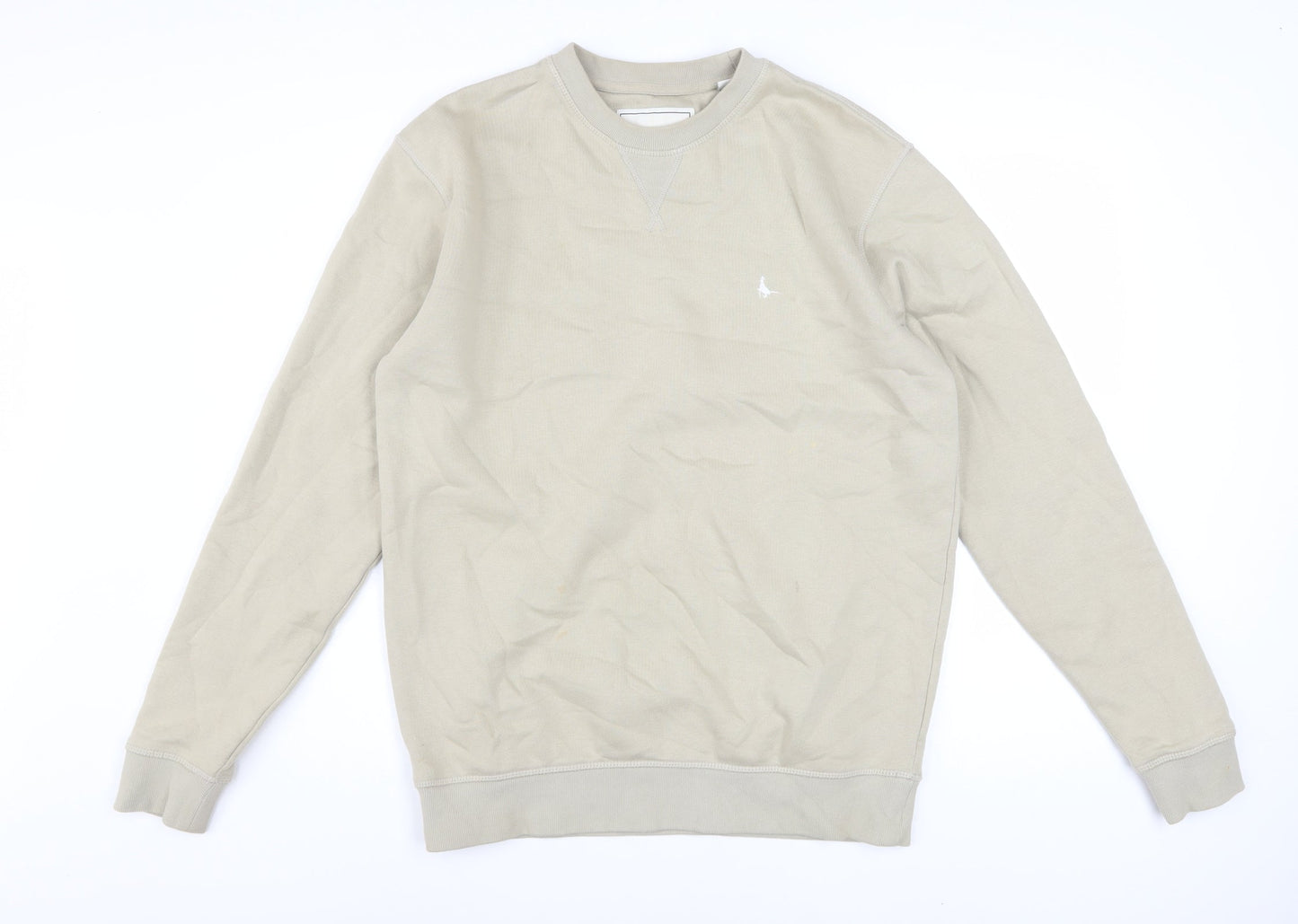 Jack Wills Mens Beige XS Pullover Sweatshirt Crew Neck