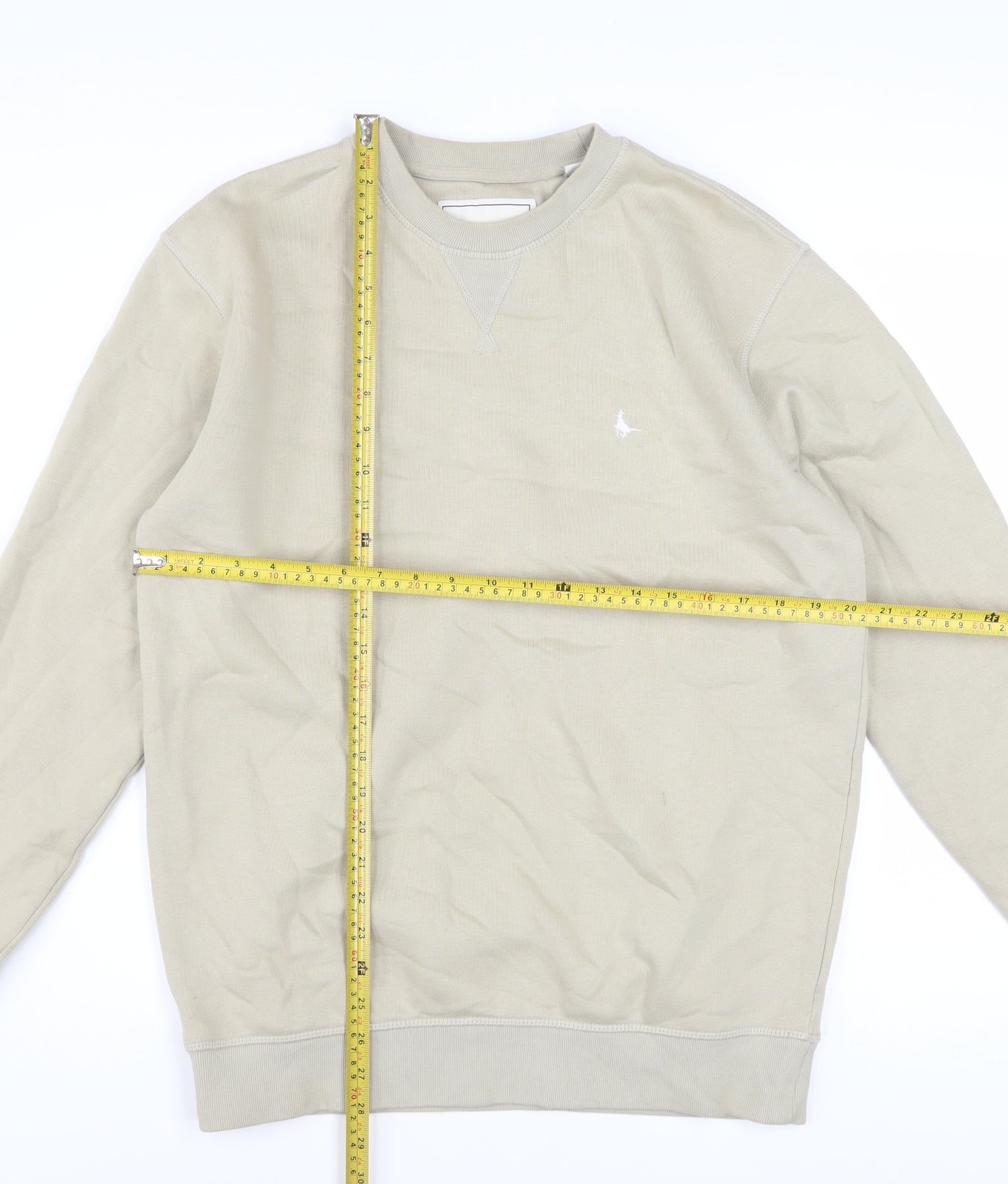 Jack Wills Mens Beige XS Pullover Sweatshirt Crew Neck
