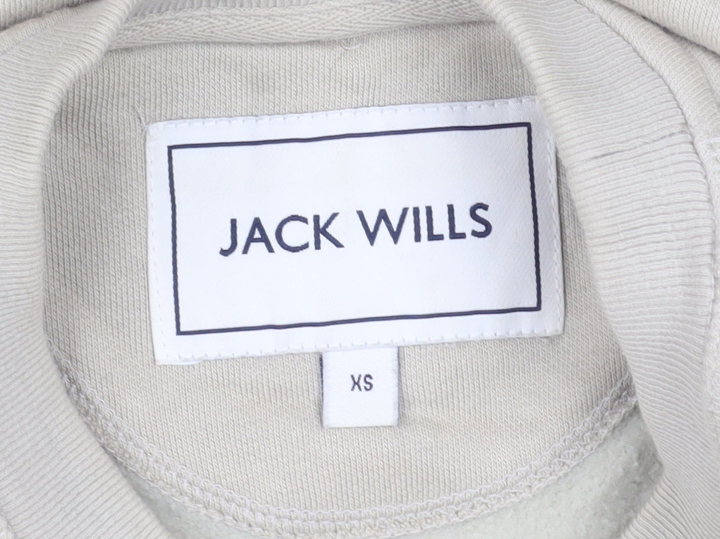 Jack Wills Mens Beige XS Pullover Sweatshirt Crew Neck
