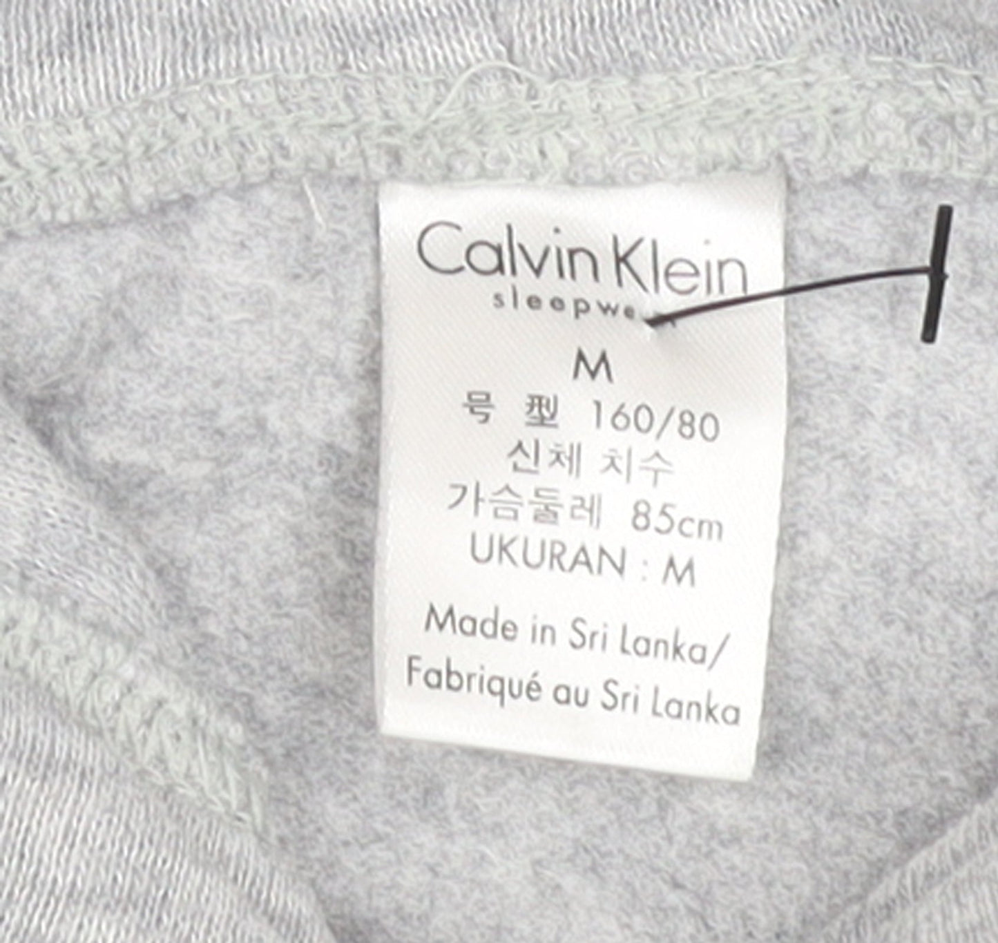 Calvin Klein Women Grey Hoodie Medium Cotton Blend CK Logo