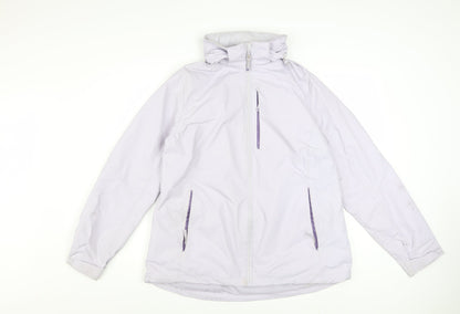 Mountain Warehouse Women’s Lilac Waterproof Hooded Jacket Size 16