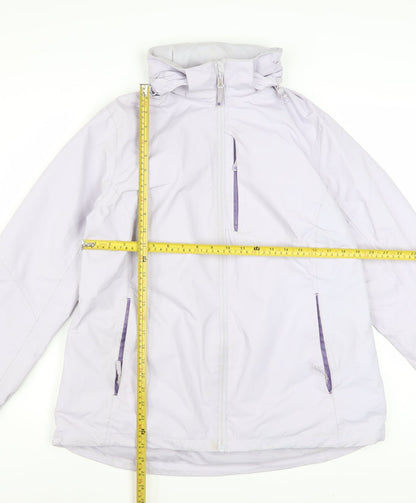 Mountain Warehouse Women’s Lilac Waterproof Hooded Jacket Size 16