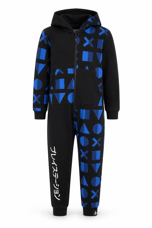 Marks and Spencer Boys Black PlayStation Hooded One Piece 9-10 Years
