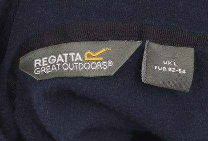 Regatta Mens Blue Fleece Full Zip Jacket Size L Outdoor Casual