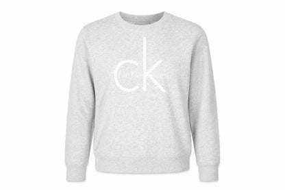 Calvin Klein Jeans Womens Grey Logo Pullover Sweatshirt Size L