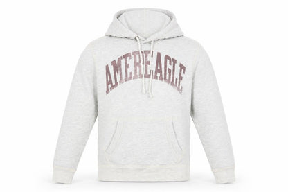 American Eagle Outfitters Mens Grey XS Pullover Hoodie Athletic Fit Logo