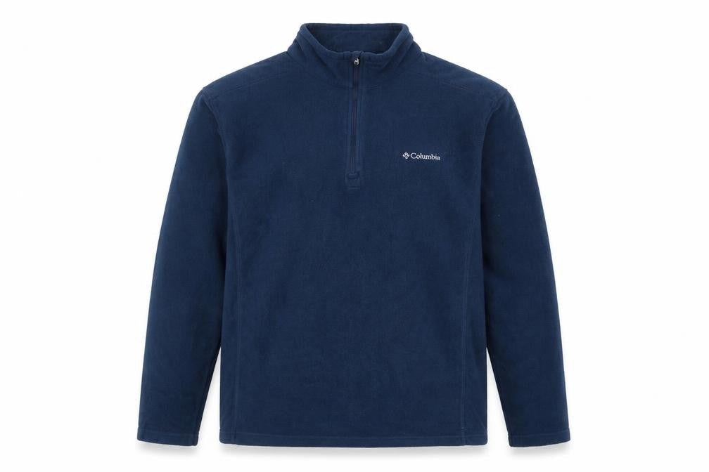 Columbia Mens Blue Fleece 1/4 Zip Pullover Sweatshirt XL